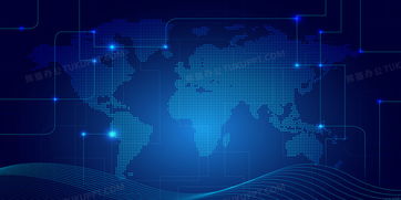 世界地圖科技線條波點光效背景背景圖片素材免費下載 熊貓辦公